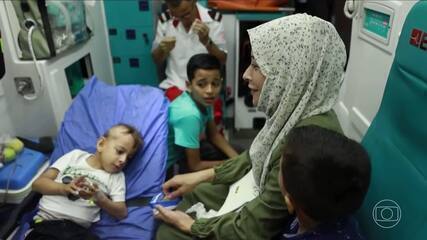 OMS faz maior retirada de pacientes da Faixa de Gaza