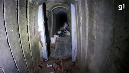 Israel divulga imagens de túnel em Gaza onde reféns teriam sido mortos pelo Hamas
