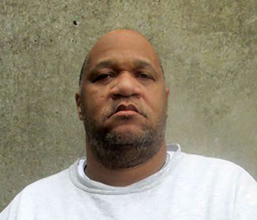 Emmanuel Littlejohn, condenado à pena de morte em Oklahoma — Foto: Oklahoma Department of Corrections via AP