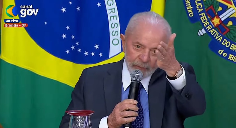 Lula participa de assinatura de convênios. — Foto: Reprodução/CanalGov