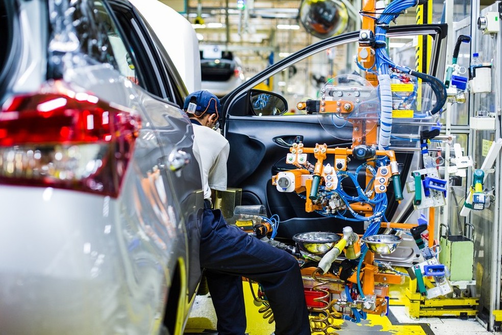 Indústria automobilística no Brasil. — Foto: Reprodução
