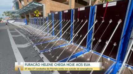 Tempestade Helene vira furacão e chega hoje à Flórida, nos EUA