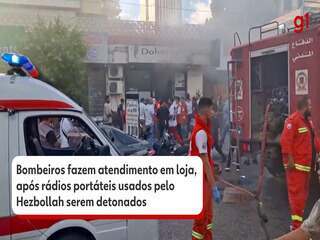 Rádios portáteis usados pelo Hezbollah são detonados em loja no Líbano Rádios portáteis usados pelo Hezbollah são detonados em loja no Líbano