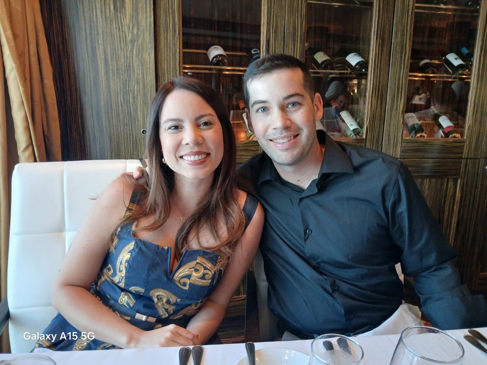 Alagoana Anna Olivia Grundmann e o marido moram em Tampa, na Flórida, desde 2018 — Foto: Arquivo pessoal