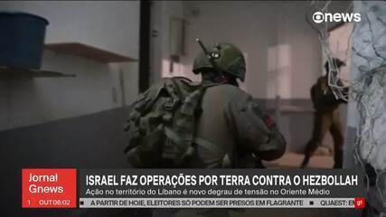 Israel faz operações por terra contra o Hezbollah, no Líbano Israel faz operações por terra contra o Hezbollah, no Líbano