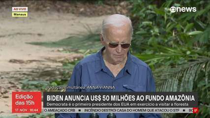 Biden anuncia US$ 50 milhões ao Fundo da Amazônia Biden anuncia US$ 50 milhões ao Fundo da Amazônia