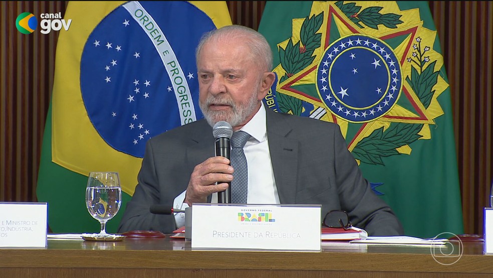Presidente Lula, em imagem do fim de outubro — Foto: Reprodução/TV Globo