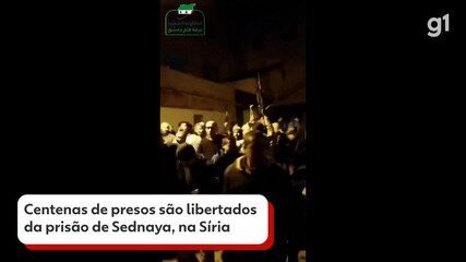 Centenas de presos são libertados da prisão de Sednaya, na Síria