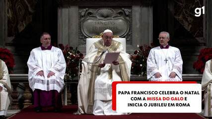 Papa Francisco celebra o Natal com a Missa do Galo e inicia o Jubileu em Roma Papa Francisco celebra o Natal com a Missa do Galo e inicia o Jubileu em Roma
