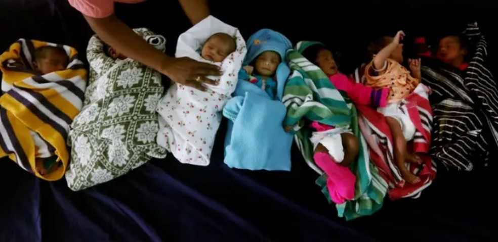 A taxa de fertilidade da Índia caiu significativamente nas últimas décadas. — Foto: Getty Images via BBC