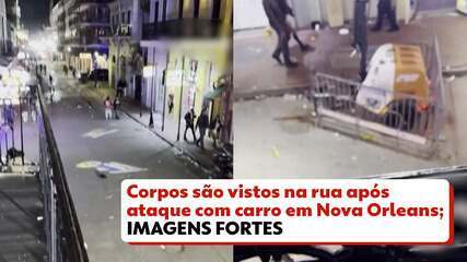 Corpos são vistos na rua após ataque com carro em Nova Orleans; imagens fortes Corpos são vistos na rua após ataque com carro em Nova Orleans; imagens fortes
