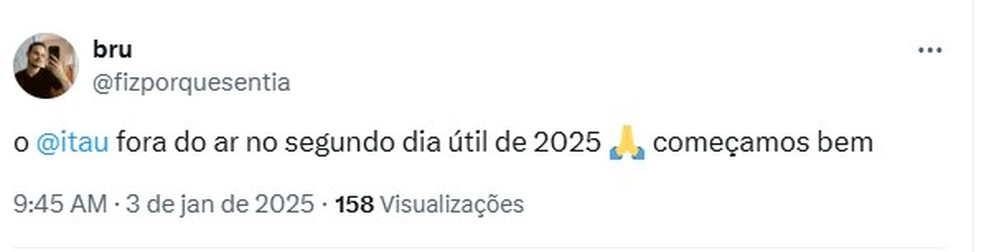-- — Foto: Reprodução/X
