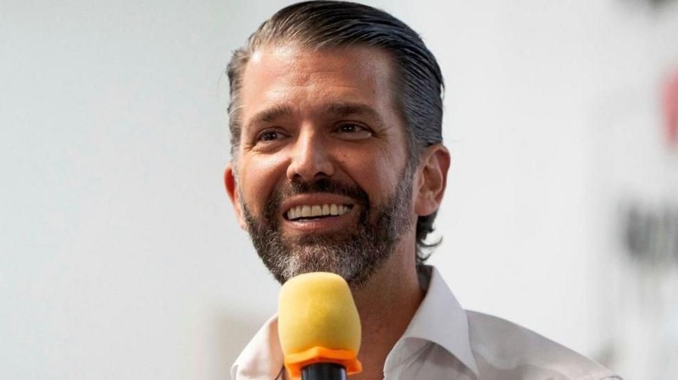 Donald Trump Jr desempenhou um papel de destaque na campanha presidencial de seu pai — Foto: Getty Images/BBC