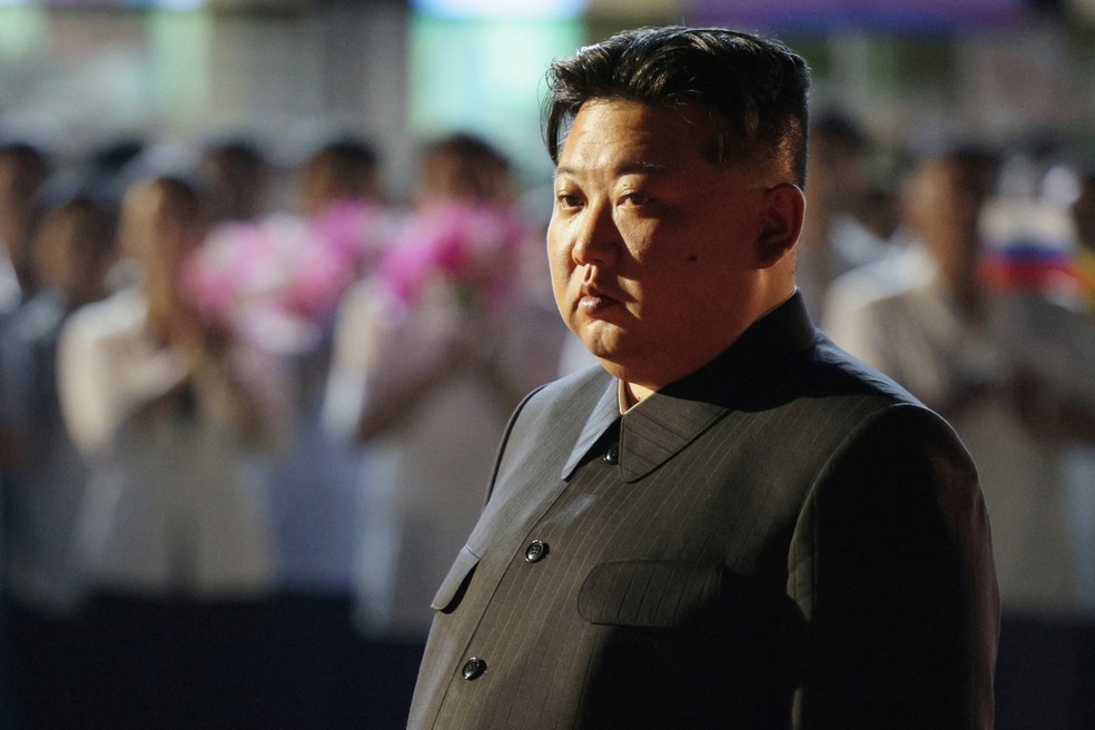 O líder da Coreia do Norte, Kim Jong-un. — Foto: Sputnik/Gavriil Grigorov/Pool via REUTERS