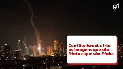 Conflito Israel x Irã: as imagens que são #fato e as que são #fake Conflito Israel x Irã: as imagens que são #fato e as que são #fake