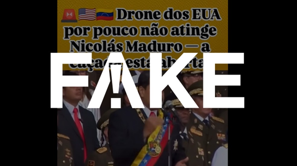Ataque com drones a Maduro ocorreu em 2018 e não teve autoria reivindicada — Foto: g1