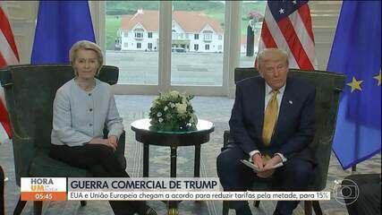 EUA e União Europeia chegam a acordo para reduzir tarifas pela metade