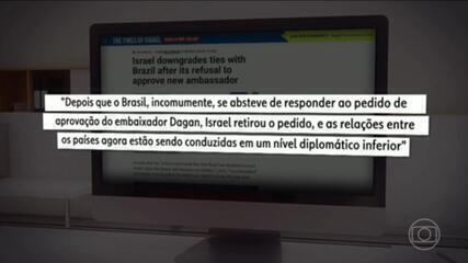 Israel rebaixa relações com Brasil após impasse diplomático
