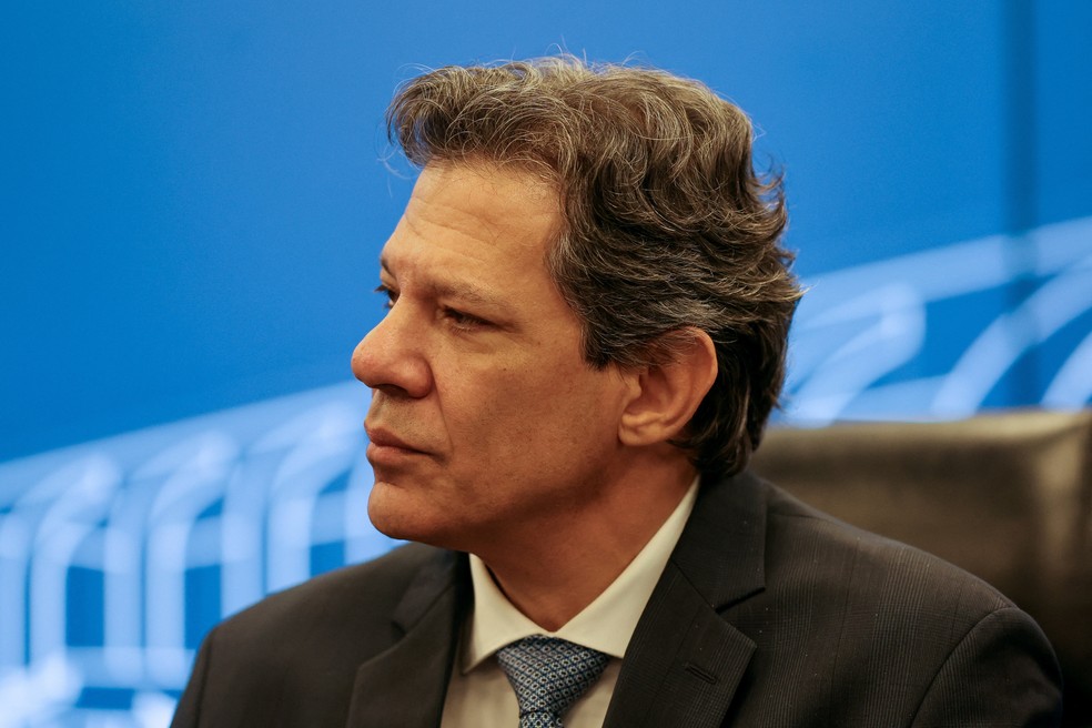 Fernando Haddad durante coletiva sobre megaoperação contra o PCC — Foto: Jorge Silva/Reuters