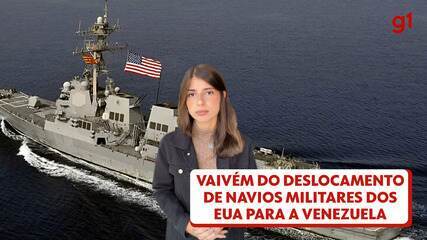 O vaivém do deslocamento de navios militares dos EUA para a Venezuela O vaivém do deslocamento de navios militares dos EUA para a Venezuela