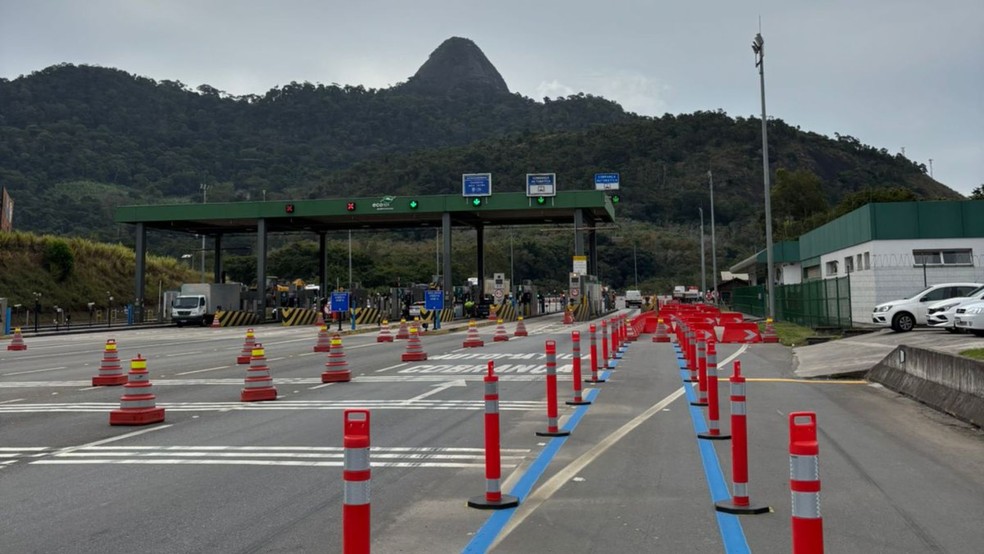 Pedágios da BR-101, no Espírito Santo, terão isenção para motos e faixa exclusiva — Foto: Divulgação/ Ecovias Capixaba
