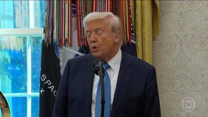 Trump diz que não planeja demitir Powell, mas volta a pressionar Fed por juros mais baixos Trump diz que não planeja demitir Powell, mas volta a pressionar Fed por juros mais baixos