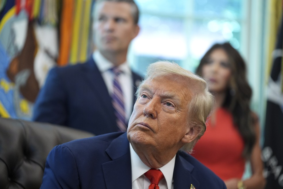 Donald Trump na Casa Branca — Foto: AP Photo/Evan Vucci