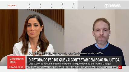 'Isso preocupa o mercado e tem consequências para a política externa', afirma Oliver Stuenkel sobre demissão de Lisa Cook 'Isso preocupa o mercado e tem consequências para a política externa', afirma Oliver Stuenkel sobre demissão de Lisa Cook