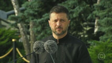 Presidente da Ucrânia Volodimyr Zelensky reafirma que não vai ceder territórios à Rússia Presidente da Ucrânia Volodimyr Zelensky reafirma que não vai ceder territórios à Rússia