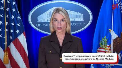 Governo Trump aumenta para US$ 50 milhões recompensa por captura de Nicolás Maduro Governo Trump aumenta para US$ 50 milhões recompensa por captura de Nicolás Maduro