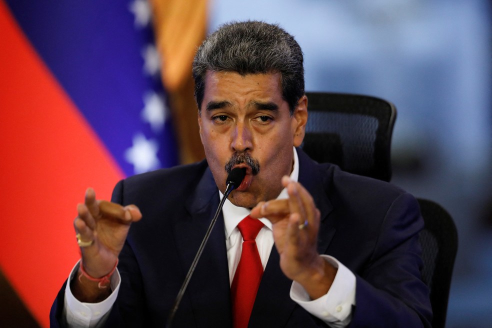 Nicolás Maduro, presidente da Venezuela, pede para que população desinstale o WhatsApp — Foto: Leonardo Fernandez Viloria/Reuters