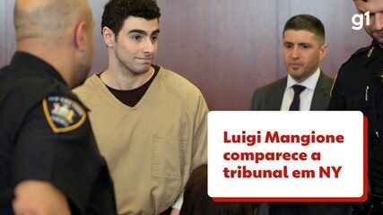 Luigi Mangione comparece a tribunal em Nova York e tem acusações de terrorismo retiradas