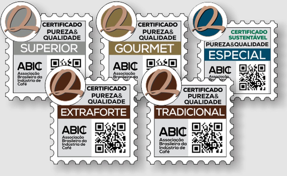 Certificados de qualidade do café — Foto: Divulgação/ABIC