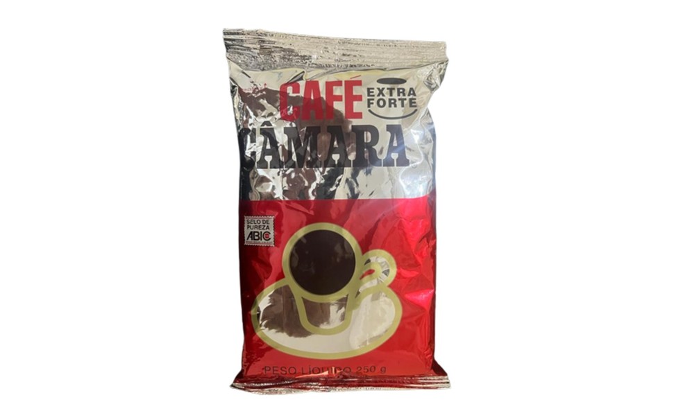 Café Câmara, proibido pela Anvisa, falsificou selo de pureza da Abic — Foto: Reprodução