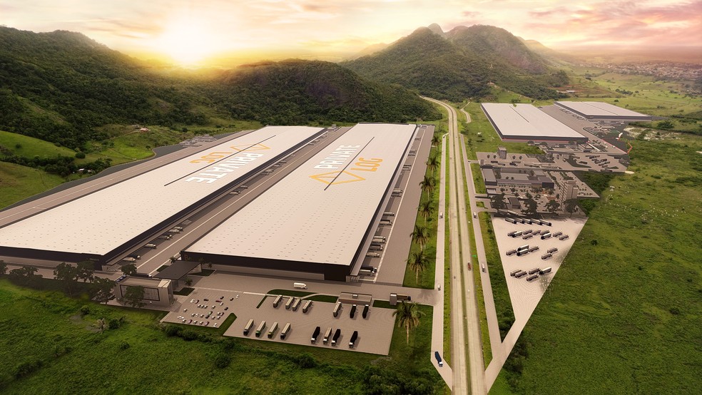 Maior condomínio logístico do país será implementado na Serra, Espírito Santo — Foto: Divulgação/Private Log