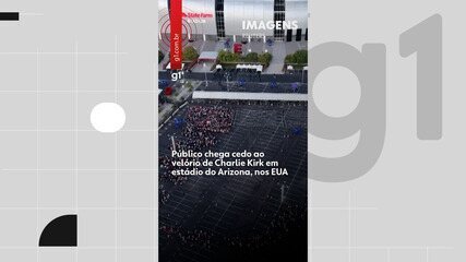 Público chega cedo ao velório de Charlie Kirk em estádio do Arizona