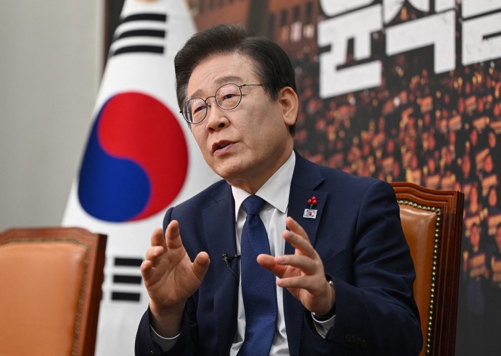 Presidente da Coreia do Sul, Lee Jae-myung. — Foto: JUNG YEON-JE / AFP