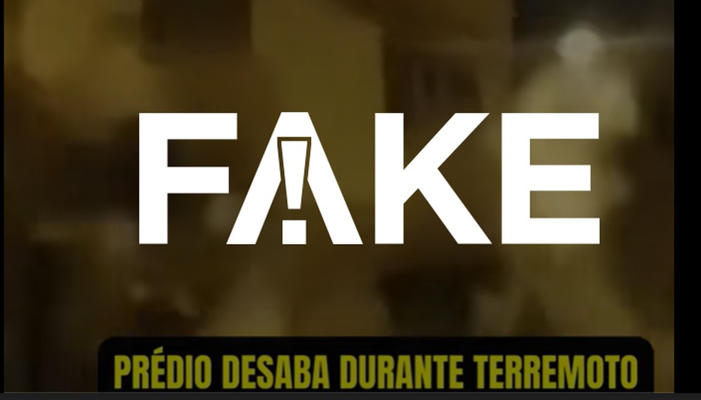 Cenas de vídeo são de desabamento em Marrocos, não de terremoto no Afeganistão — Foto: g1