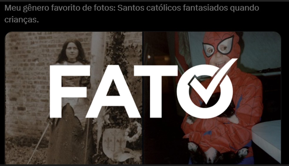 São Carlo Acutis aparece vestido de homem-aranha quando criança — Foto: g1