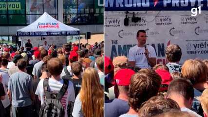 VÍDEO mostra momento em que Charlie Kirk é baleado durante evento em universidade nos EUA VÍDEO mostra momento em que Charlie Kirk é baleado durante evento em universidade nos EUA