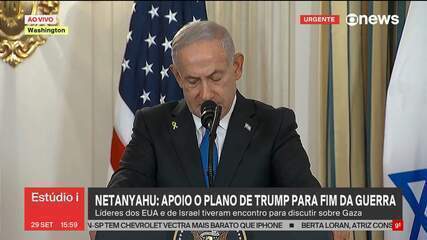 Netanyahu diz que apoia plano de Trump para o fim da guerra em Gaza