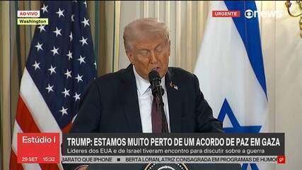 Trump diz que Netanyahu concordou com plano de paz em Gaza