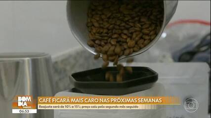 Café ficará até 15% mais caro nas próximas semanas, diz ABIC Café ficará até 15% mais caro nas próximas semanas, diz ABIC