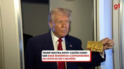Trump mostra 'cartão ouro' que dará residência a estrangeiros ao custo de US$ 5 milhões