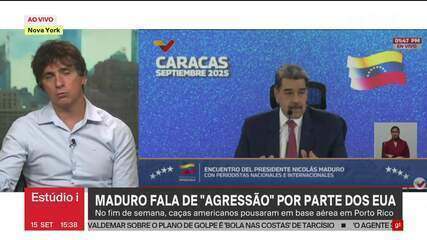 Nicolás Maduro fala de 'agressão' dos Estados Unidos contra a Venezuela