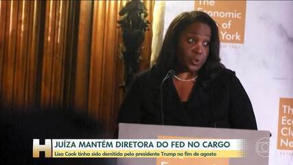 Juíza mantém no cargo diretora do FED que Trump tentou demitir