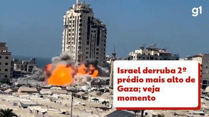Israel derruba 2º prédio mais alto de Gaza; veja momento Israel derruba 2º prédio mais alto de Gaza; veja momento