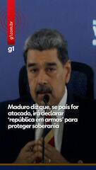 Maduro fala em luta armada na Venezuela Maduro fala em luta armada na Venezuela