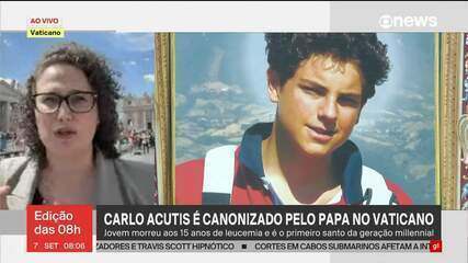 Carlo Acutis é canonizado pelo papa no Vaticano Carlo Acutis é canonizado pelo papa no Vaticano