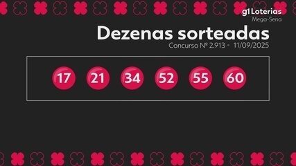 G1 | Loterias - Mega-Sena 2913 G1 | Loterias - Mega-Sena 2913